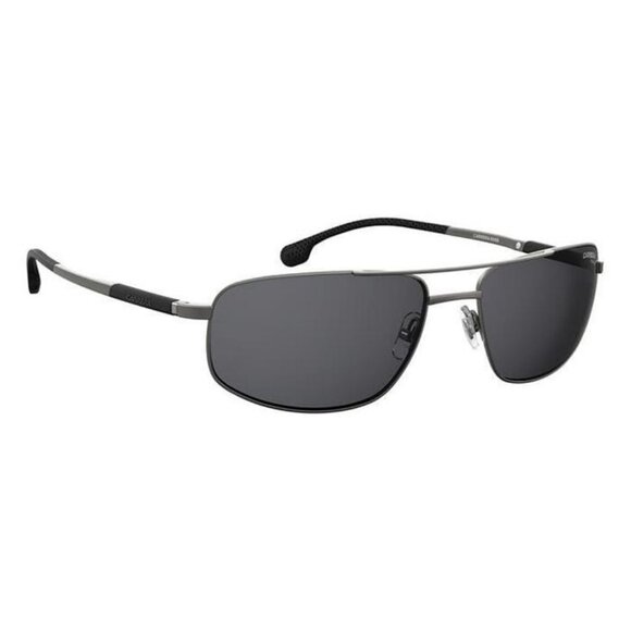New CARRERA Grey Rectangle 8036/S R80M9 Sunglasses Women - Picture 3 of 4